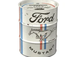 Online Nostalgic-Art Spardose Ölfass Ford Mustang - Horse&Stripes Logo Ø 9,3 x 11,7 cm