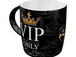 Sale Nostalgic-Art Tasse VIP Only 9 cm x 8,5 cm x 8,5 cm Schwarz