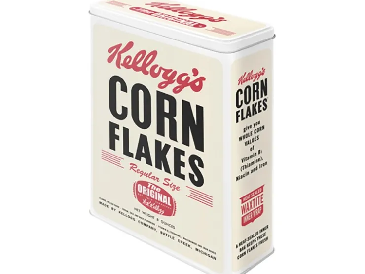 Sale Nostalgic-Art Vorratsdose Kellogg's Corn Flakes Retro Package XL 8 x 19 x 26 cm