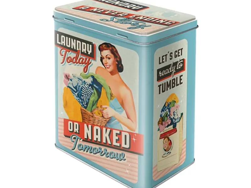 New Vorratsdose Laundry Today or Naked Tomorrow L 10 x 14 x 20 cm Vorratsdosen|Vorratsbehälter