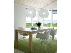 Outlet Näve Korb-Pendelleuchte Struwel Weiß Ø 40 cm x 35 cm