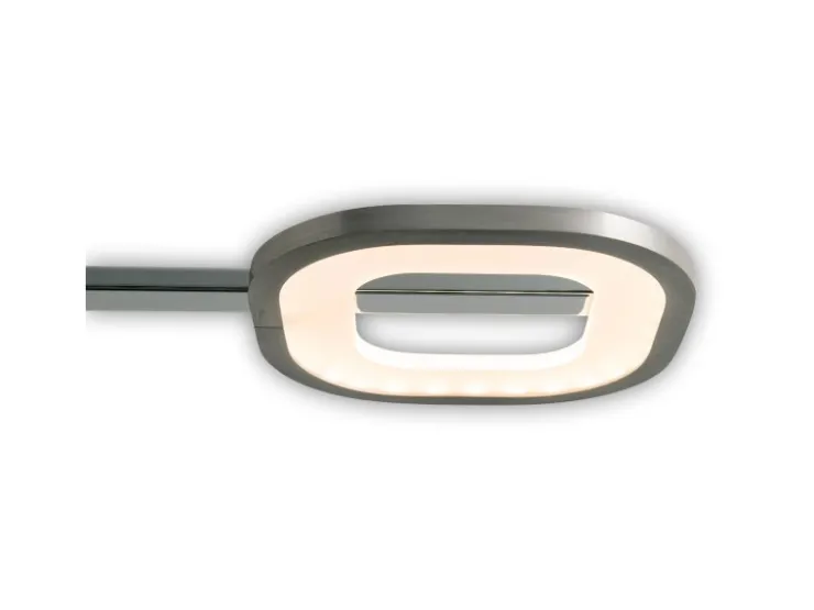 Näve Kücheninseln<LED-Pendelleuchte Beam Stahl-Blank 150 cm x 100 cm x 16 cm 4er-Set