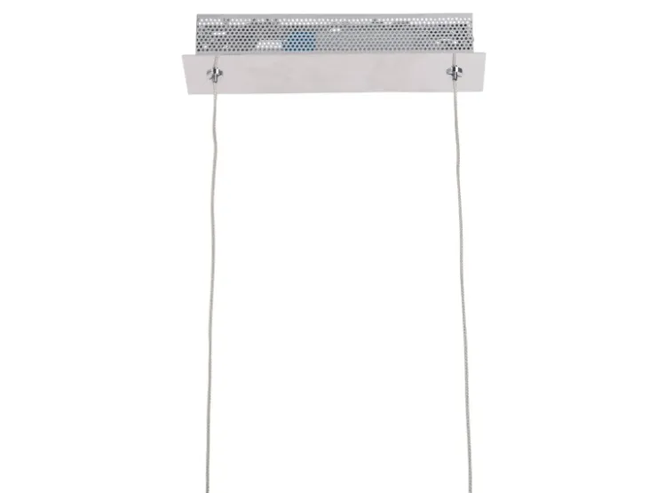 Näve Kücheninseln<LED-Pendelleuchte Beam Stahl-Blank 150 cm x 100 cm x 16 cm 4er-Set