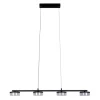 Näve LED-Pendelleuchte Cimo Schwarz 150 cm x 96 cm x 12 cm 4er-Set