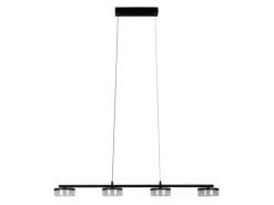 Näve LED-Pendelleuchte Cimo Schwarz 150 cm x 96 cm x 12 cm 4er-Set