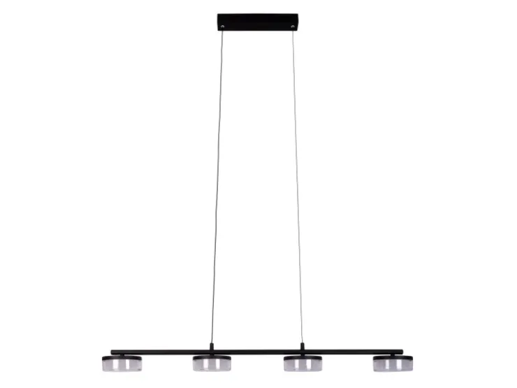 Näve LED-Pendelleuchte Cimo Schwarz 150 cm x 96 cm x 12 cm 4er-Set