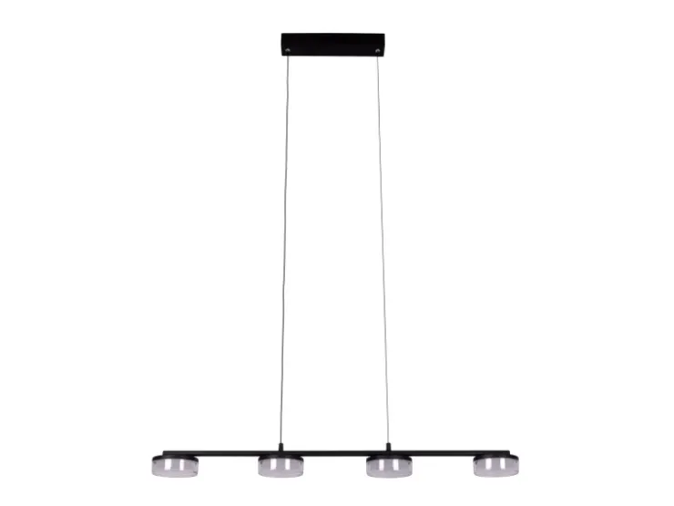 Näve LED-Pendelleuchte Cimo Schwarz 150 cm x 96 cm x 12 cm 4er-Set