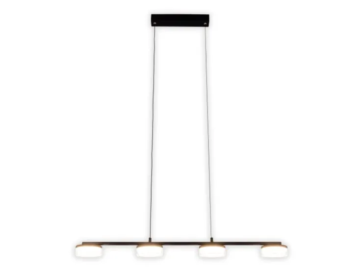 Näve LED-Pendelleuchte Cimo Schwarz 150 cm x 96 cm x 12 cm 4er-Set
