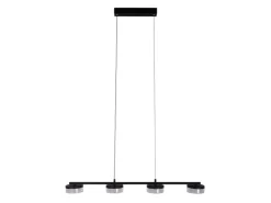 Näve LED-Pendelleuchte Cimo Schwarz 150 cm x 96 cm x 12 cm 4er-Set