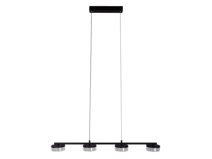 Näve LED-Pendelleuchte Cimo Schwarz 150 cm x 96 cm x 12 cm 4er-Set