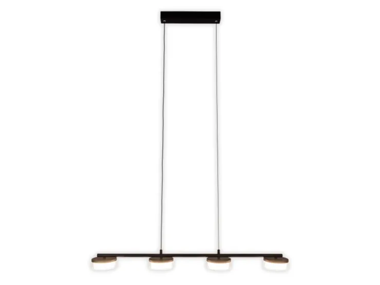 Näve LED-Pendelleuchte Cimo Schwarz 150 cm x 96 cm x 12 cm 4er-Set