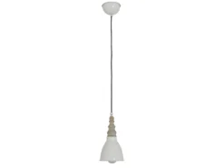 Näve Metall-Pendelleuchte Delhi Beige Ø 13 cm x 70 cm