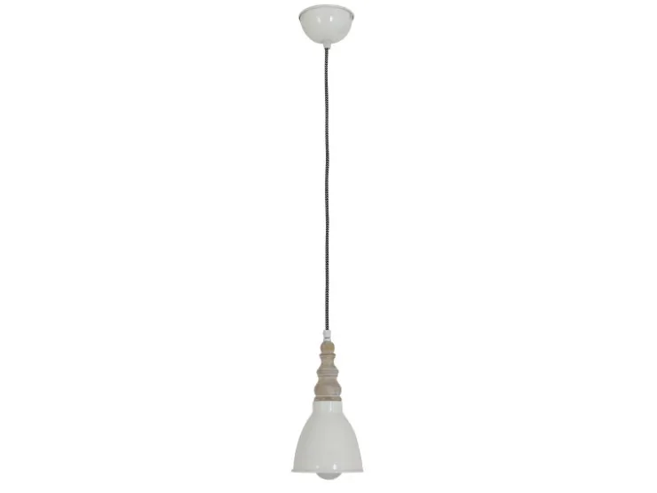 Näve Metall-Pendelleuchte Delhi Beige Ø 13 cm x 70 cm