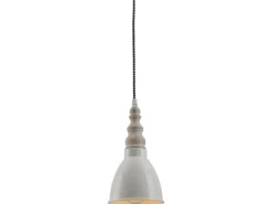 Näve Metall-Pendelleuchte Delhi Beige Ø 13 cm x 70 cm