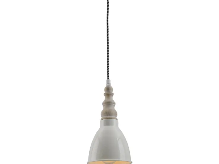 Näve Metall-Pendelleuchte Delhi Beige Ø 13 cm x 70 cm
