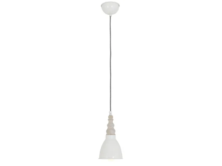 Näve Metall-Pendelleuchte Delhi Beige Ø 13 cm x 70 cm