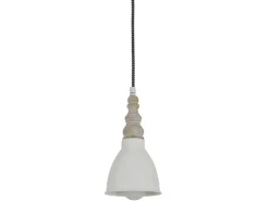 Näve Metall-Pendelleuchte Delhi Beige Ø 13 cm x 70 cm