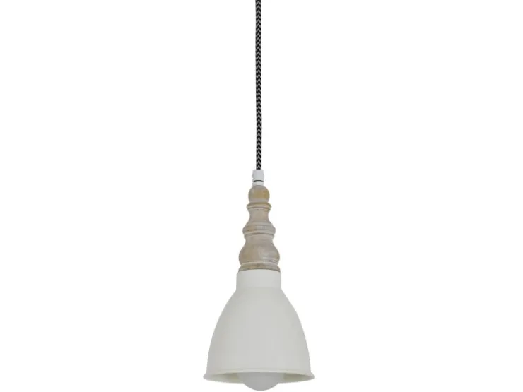 Näve Metall-Pendelleuchte Delhi Beige Ø 13 cm x 70 cm