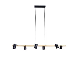 Online Pendelleuchte Frida Schwarz 120 cm x 115 cm x 23 cm 6er-Set Kücheninseln