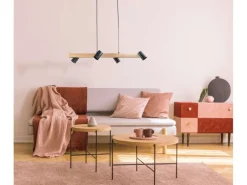 Sale Pendelleuchte Frida Schwarz 120 cm x 80 cm x 24 cm 4er-Set Kücheninseln
