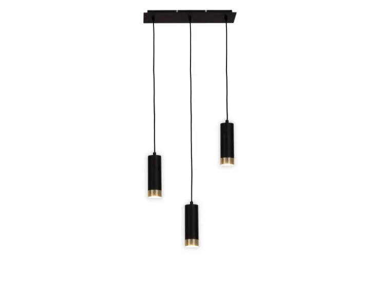 Online Näve Pendelleuchte Fridu Schwarz 150 cm x 48 cm x 9 cm 3er-Set