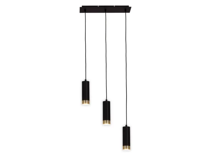 Online Näve Pendelleuchte Fridu Schwarz 150 cm x 48 cm x 9 cm 3er-Set