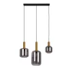 Näve Kücheninseln<Pendelleuchte Fumo Schwarz 150 cm x 82,4 cm x 22 cm 3er-Set