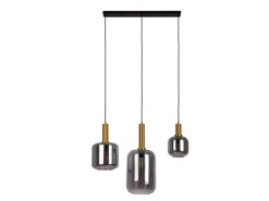 Näve Kücheninseln<Pendelleuchte Fumo Schwarz 150 cm x 82,4 cm x 22 cm 3er-Set