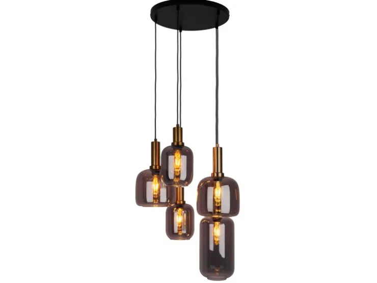 Hot Näve Pendelleuchte Fumo Schwarz Ø 54,8 cm x 150 cm 5er-Set