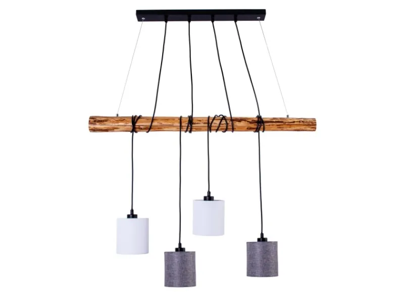 Sale Pendelleuchte Malta Natur 150 cm x 100 cm x 13 cm 4er-Set Kücheninseln