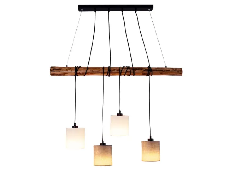 Sale Pendelleuchte Malta Natur 150 cm x 100 cm x 13 cm 4er-Set Kücheninseln