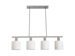 Best Näve Pendelleuchte Maron Natur 140 cm x 71,5 cm x 12 cm 4er-Set