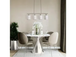 Best Näve Pendelleuchte Maron Natur 140 cm x 71,5 cm x 12 cm 4er-Set