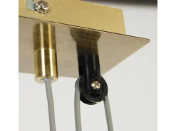 Hot Näve Pendelleuchte Tilde 4-flammig Braun-Beige