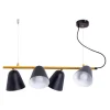 Clearance Pendelleuchte Triton Schwarz 126 cm x 61 cm x 13 cm 4er-Set Kücheninseln