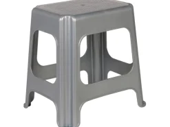 ok Töpfe<Maxi-Hocker 42 cm Light Silver Silber