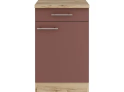 Best Bari407 Küchen-Unterschrank 50 cm Rostrot Küchenschränke