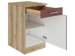 Best Bari407 Küchen-Unterschrank 50 cm Rostrot Küchenschränke