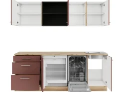 Best Optifit Bari407 Küchenzeile 210 cm Rostrot