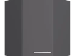 Best Optifit Küchen-Eckoberschrank Ingvar420 60/60cm x 70,4cm x 34,9cm Anthrazit/Matt
