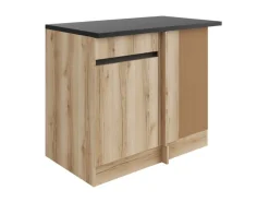 Küchen-Eck-Unterschrank 100 x 88 x 60 cm Kaya290 Nachbildung Küchenschränke