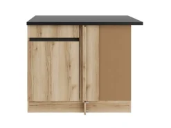 Küchen-Eck-Unterschrank 100 x 88 x 60 cm Kaya290 Nachbildung Küchenschränke