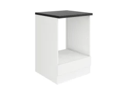 Best Küchen-Herdumbau 60 x 88 x 60 cm Luca932 Weiß Anthrazit Kochfelder