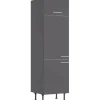 Best Küchen-Hochschrank für Kühlschrank Ingvar420 60 cm Anthrazit Matt Kühlschränke