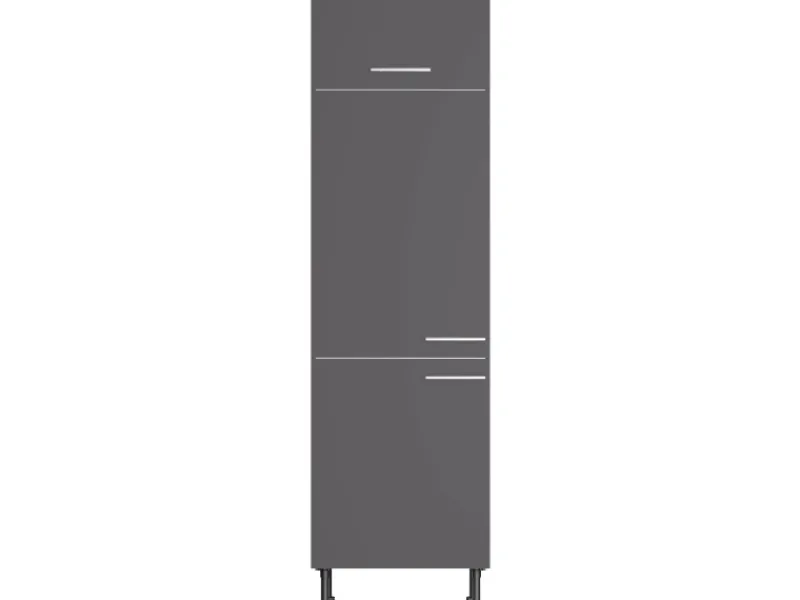 Best Küchen-Hochschrank für Kühlschrank Ingvar420 60 cm Anthrazit Matt Kühlschränke