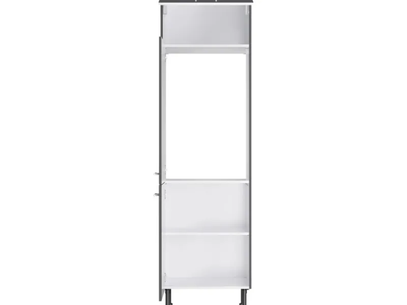 Best Küchen-Hochschrank für Kühlschrank Ingvar420 60 cm Anthrazit Matt Kühlschränke