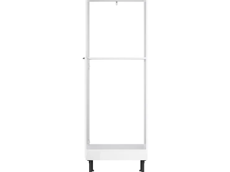 Optifit Single-Küchen|Pantryküchen<Küchen-Midischrank für Backofen und Kühlschrank Arvid986 60 cm Weiß