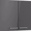 Best Küchen-Oberschrank Jonte984 100 x 70,4 x 34,9 cm Anthrazit-Wildeiche Küchenschränke