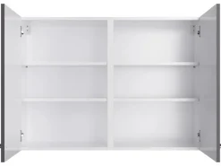 Best Küchen-Oberschrank Jonte984 100 x 70,4 x 34,9 cm Anthrazit-Wildeiche Küchenschränke