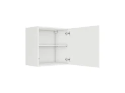 Best Küchen-Oberschrank 60 x 57,6 x 34,6 cm Luca932 Weiß Anthrazit Küchenschränke|Einbauküchen